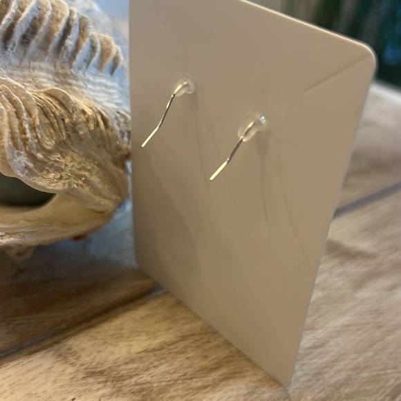 Blue Sea Glass Bead Earrings-NWT - Picture 6 of 11